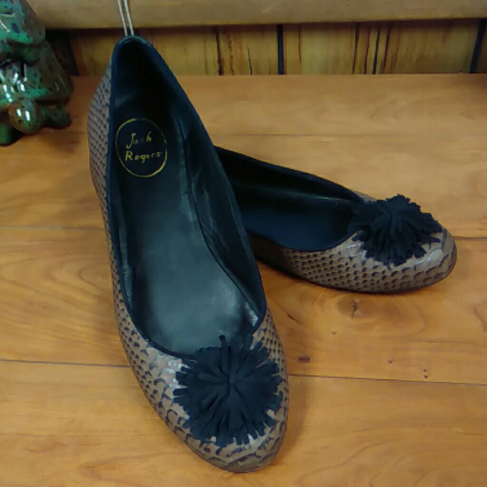 Jack rogers leather flats